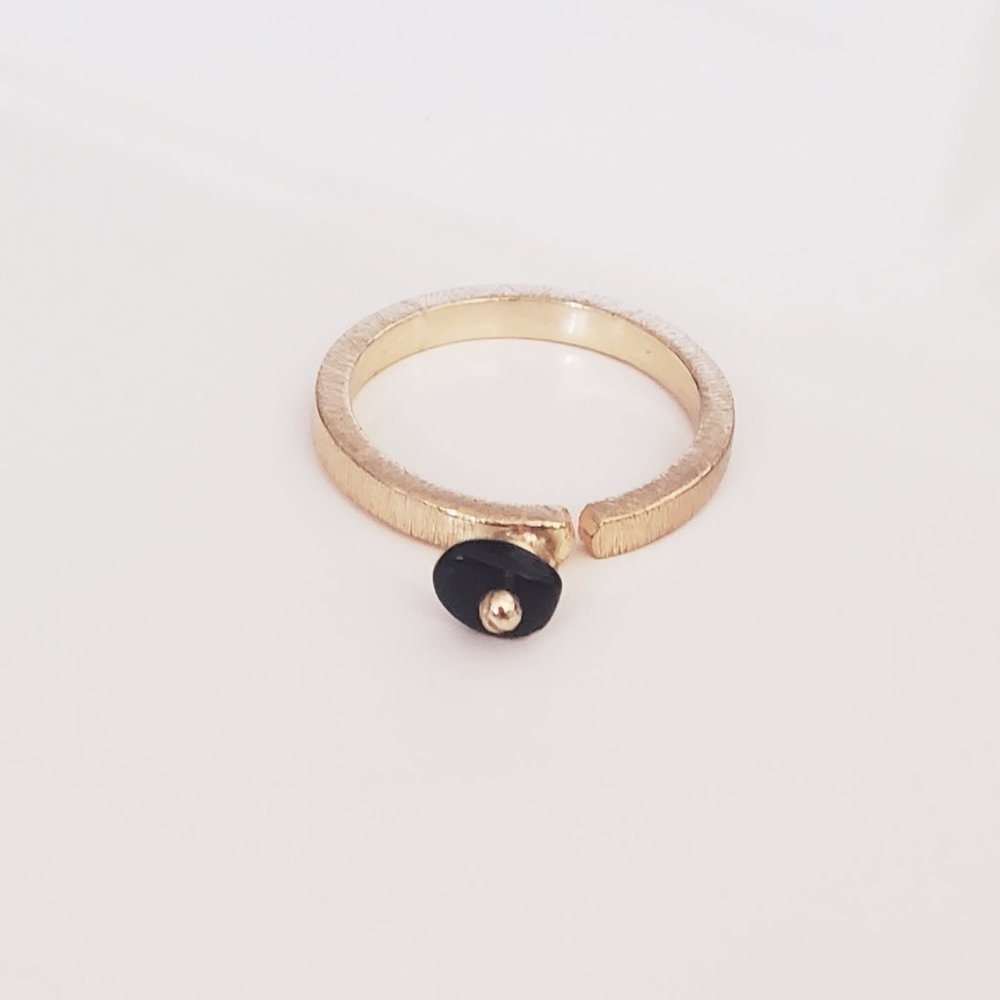 Black and Gold Ring